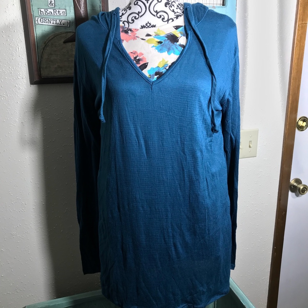 A&D Knit Hooded Coverup